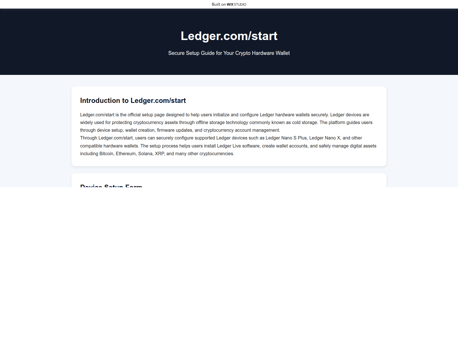 Screenshot of homeapp-legera.wixstudio.com