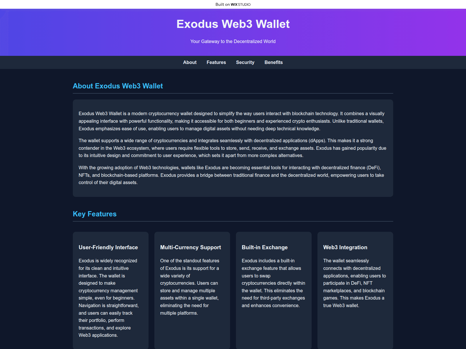 Screenshot of eng-exodess.wixstudio.com