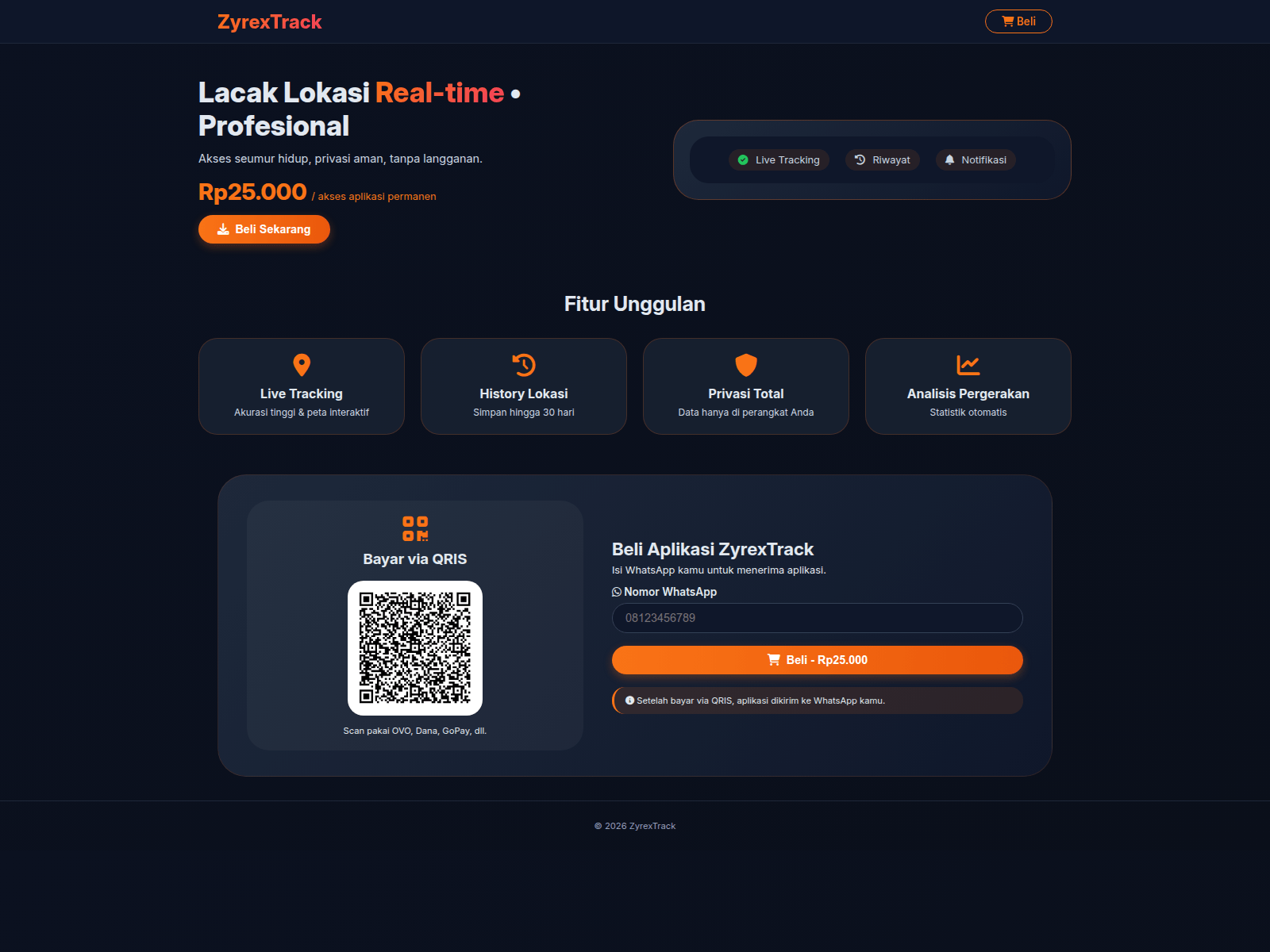 Screenshot of zyrex.id