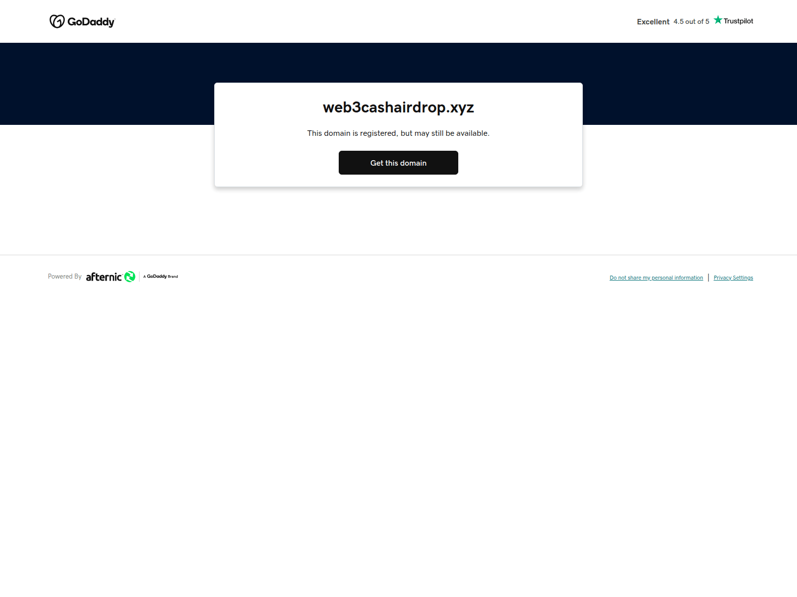 Screenshot di web3cashairdrop.xyz