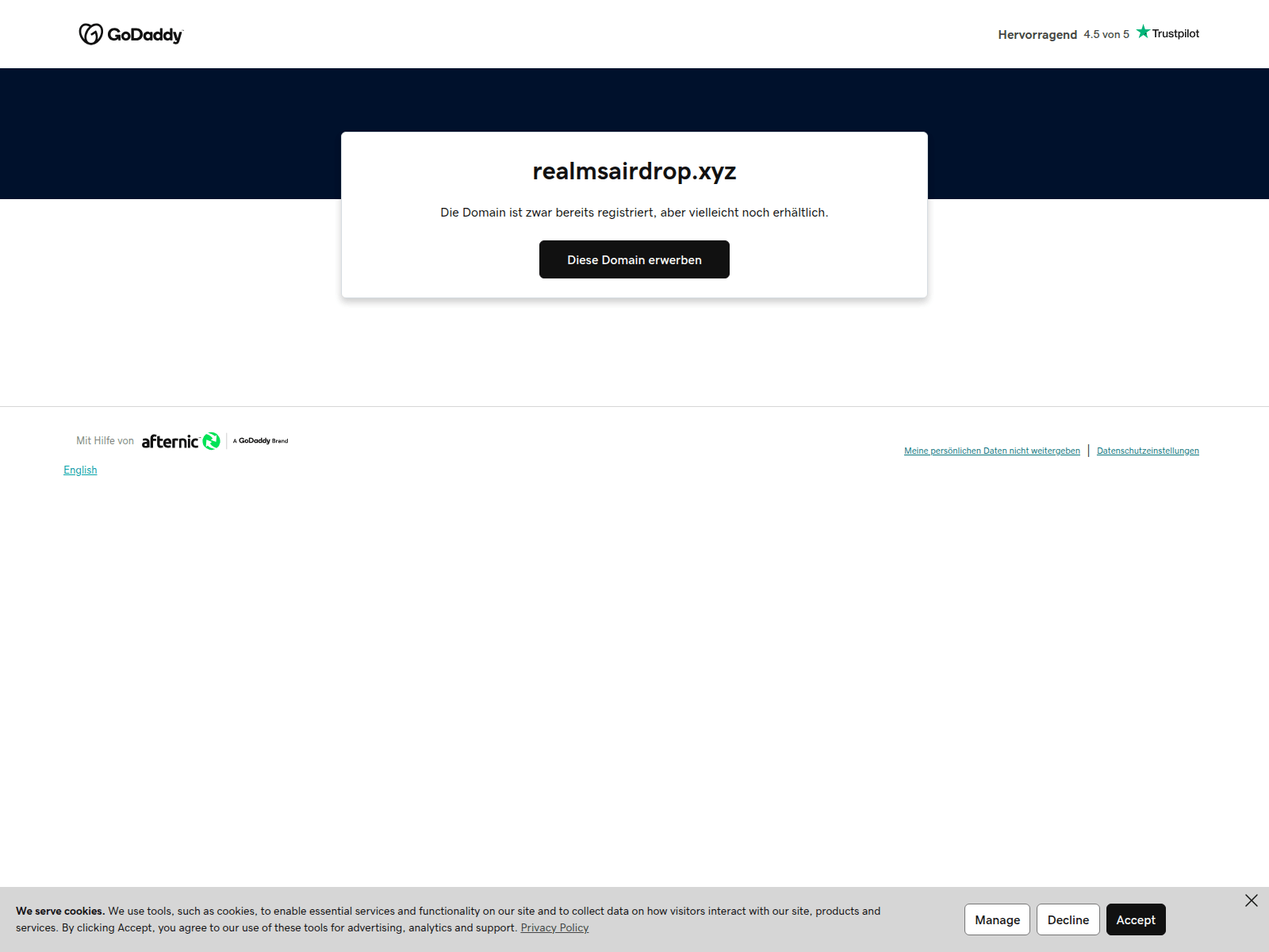 Screenshot di realmsairdrop.xyz