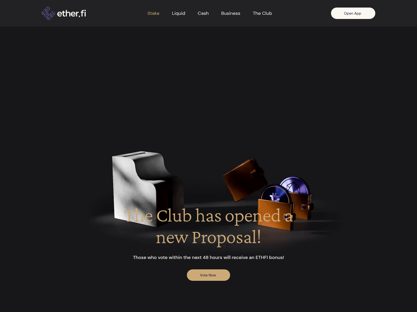 Screenshot von club-etherfi.com