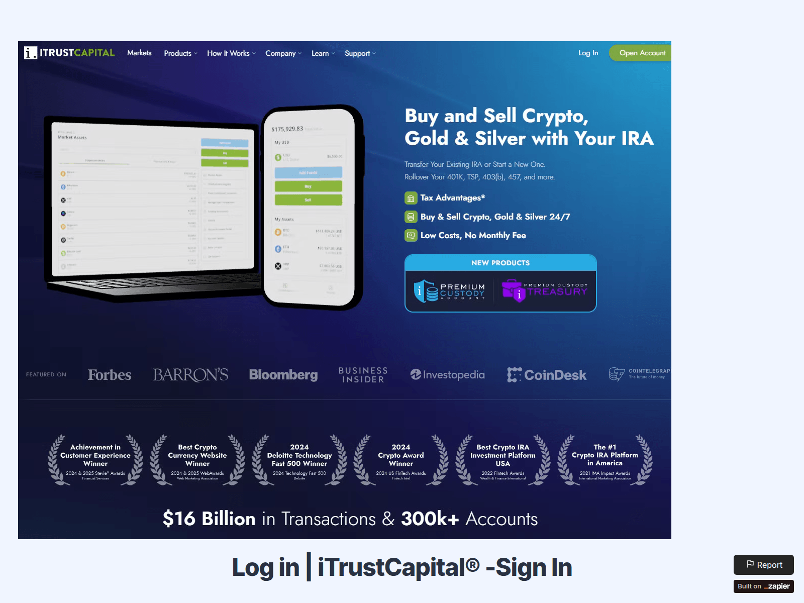 Screenshot of now-itrustcapital.zapier.app