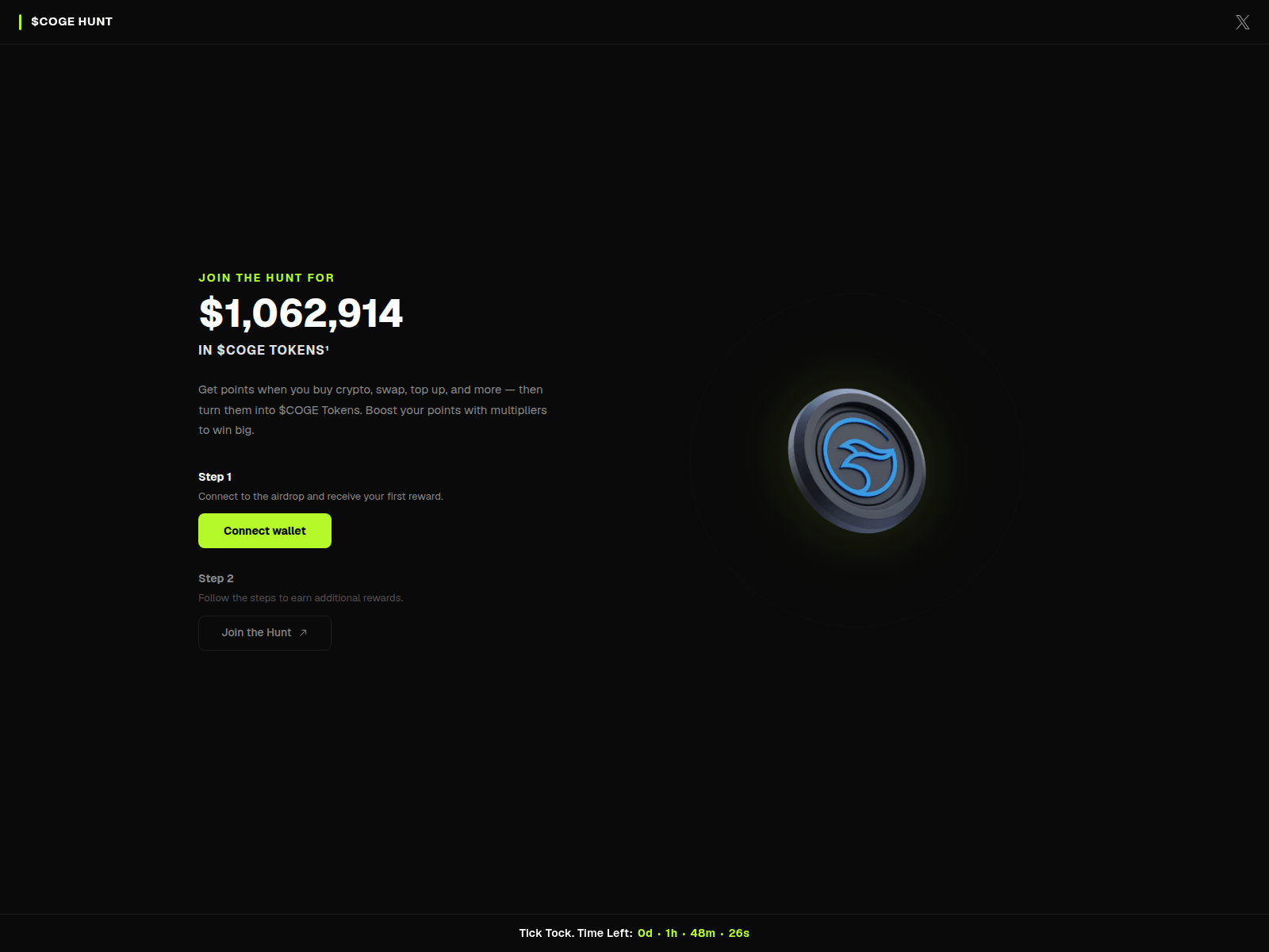 Screenshot of drop-copper-doge-ig.vercel.app