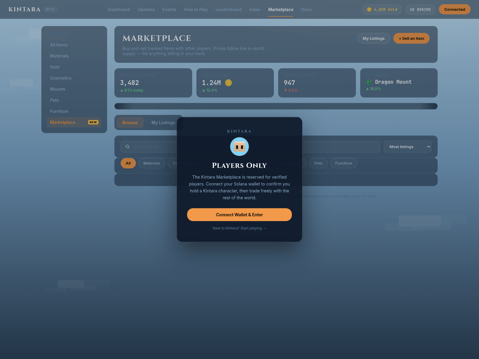 的截图 marketplace-kintara.com