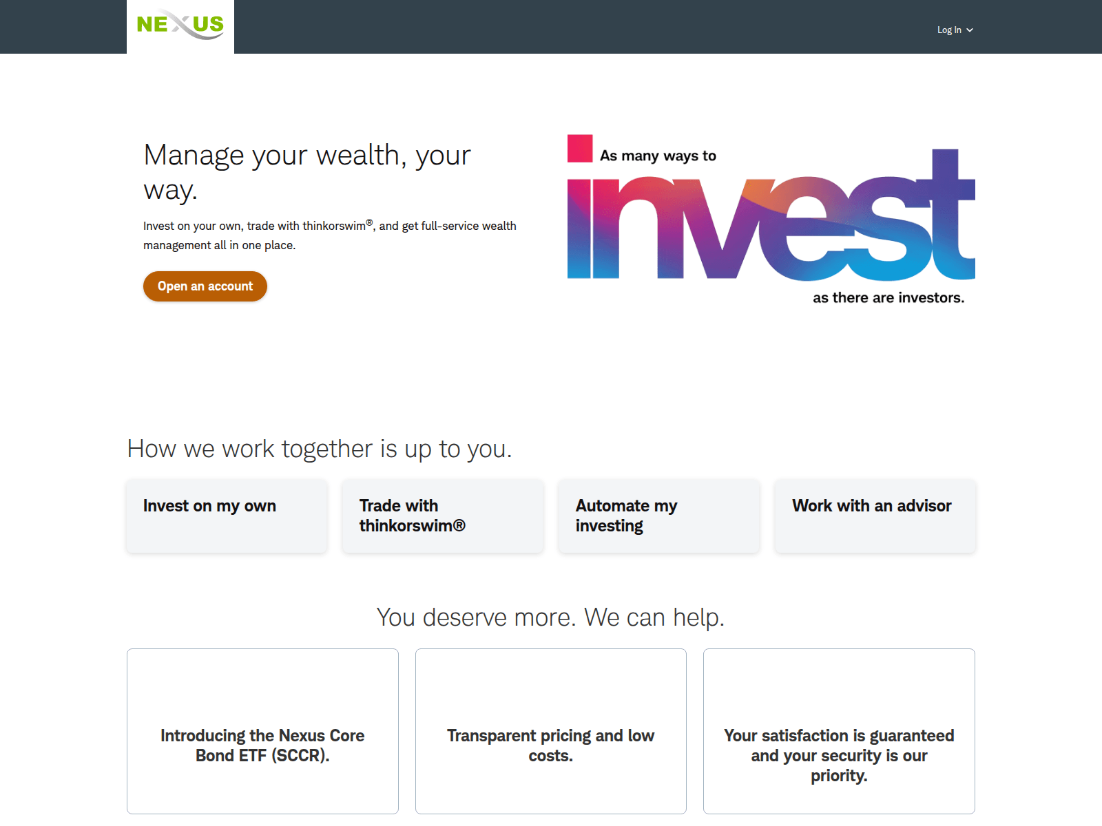 Screenshot of nexusscorp.com