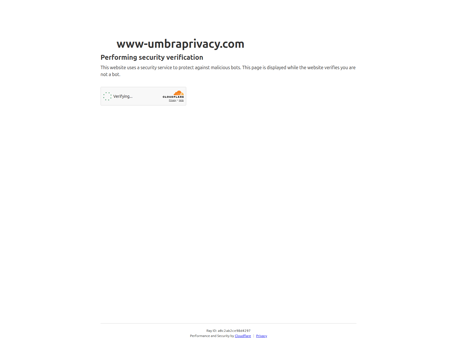 的截图 www-umbraprivacy.com