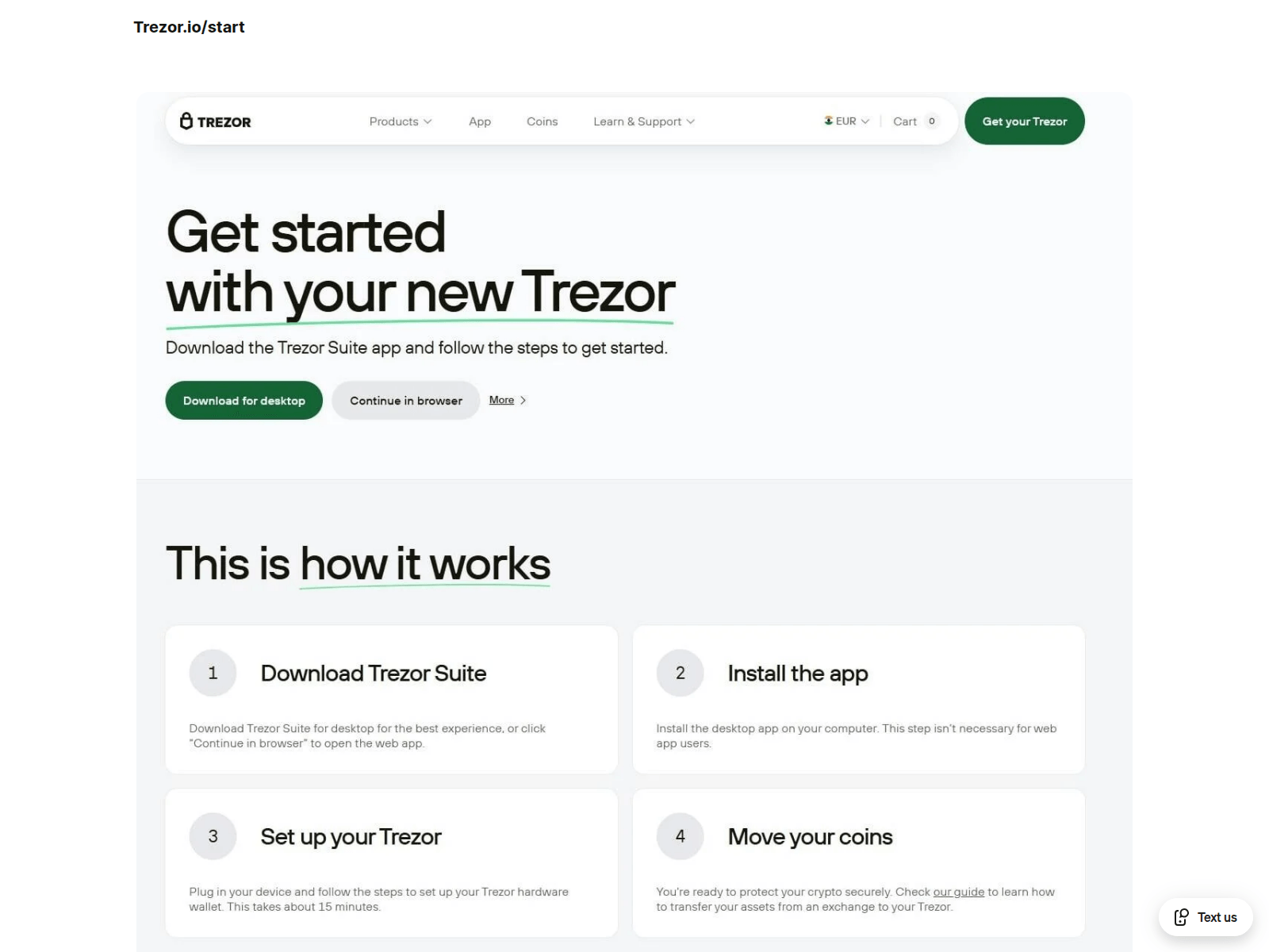 Screenshot von portal-trezoriostart-web.square.site