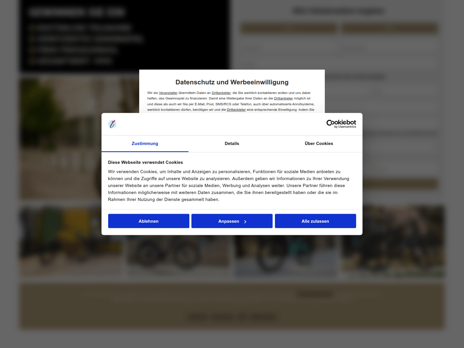 Screenshot of grosses-los.de