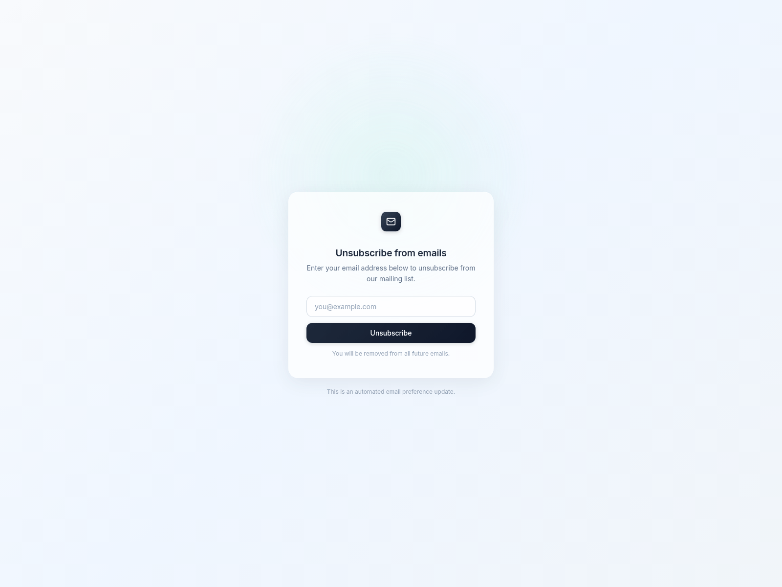 Screenshot of unsubscribeaudience.com