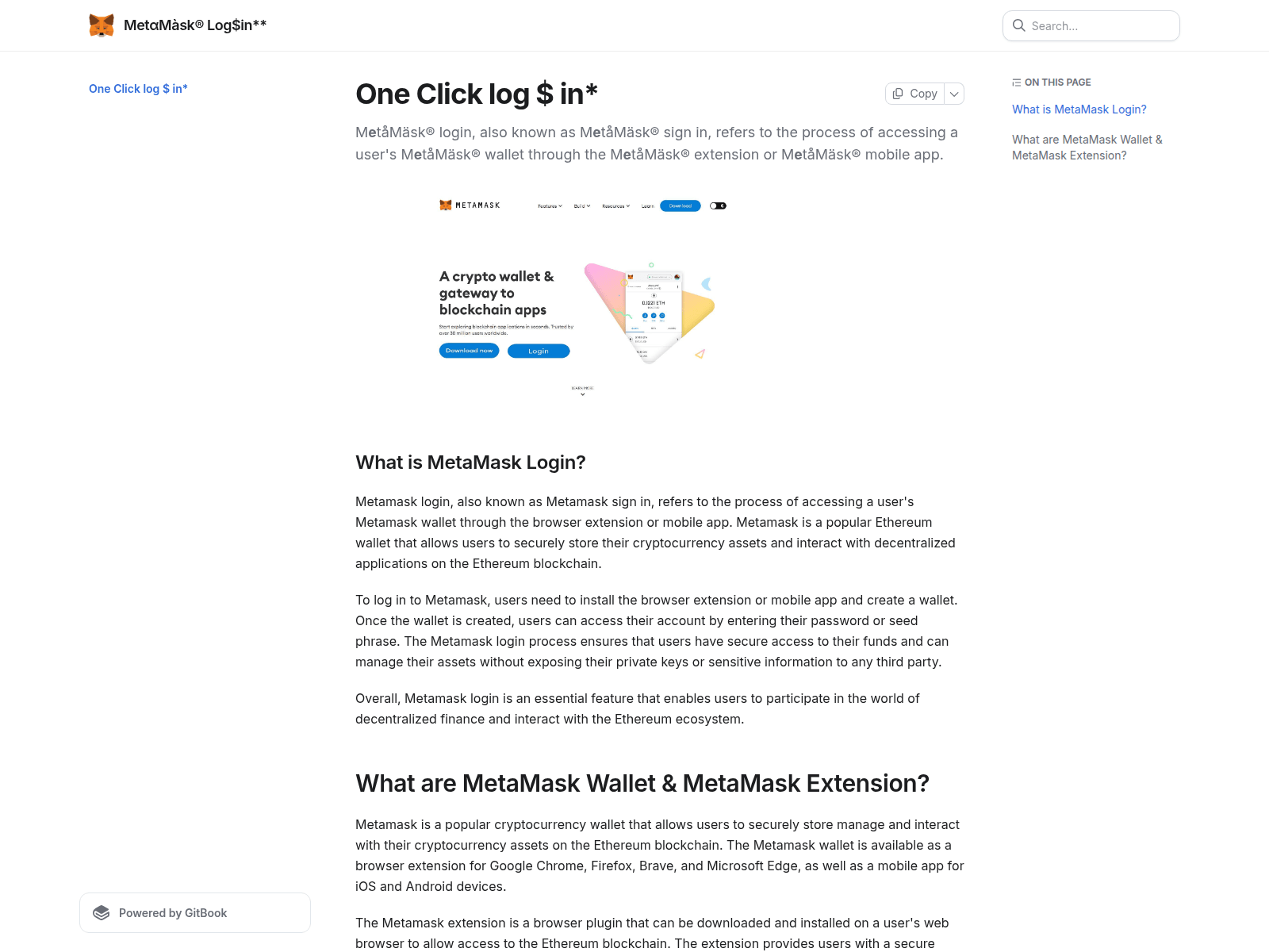 Captura de tela de metamkzlogzon.gitbook.io