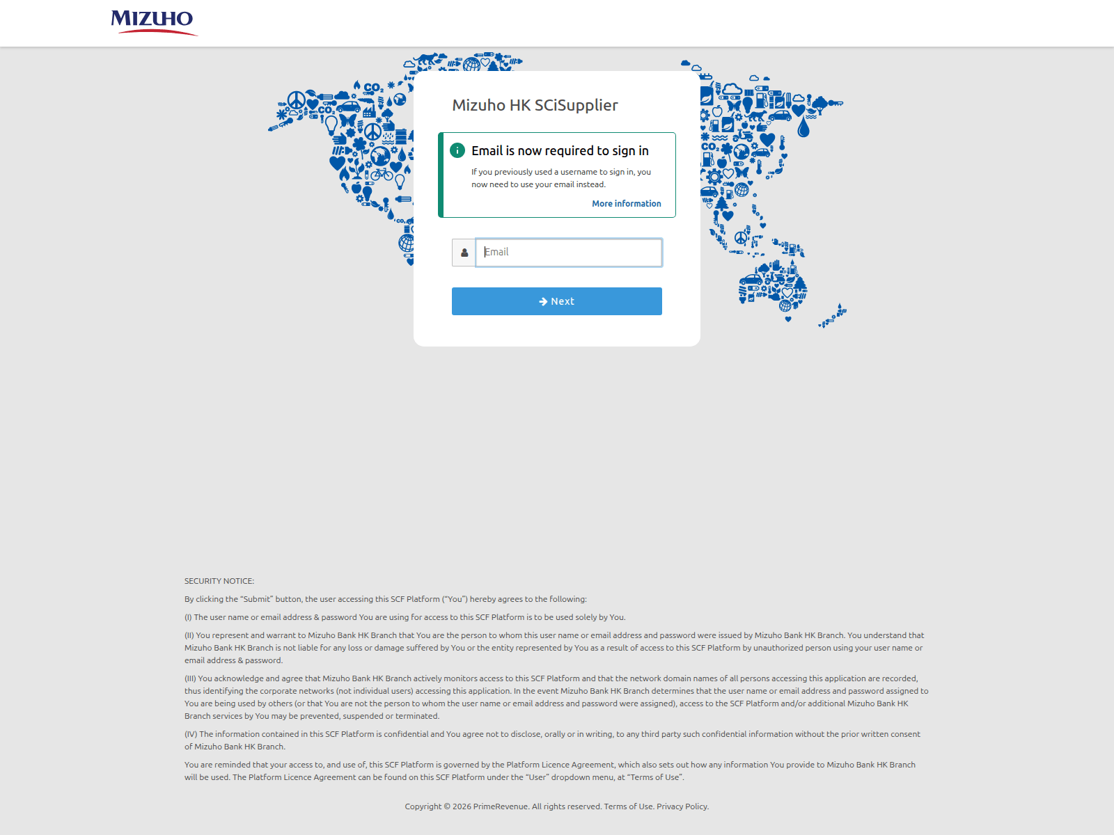 Screenshot of hk.uat.mizuhoscfglobal.com
