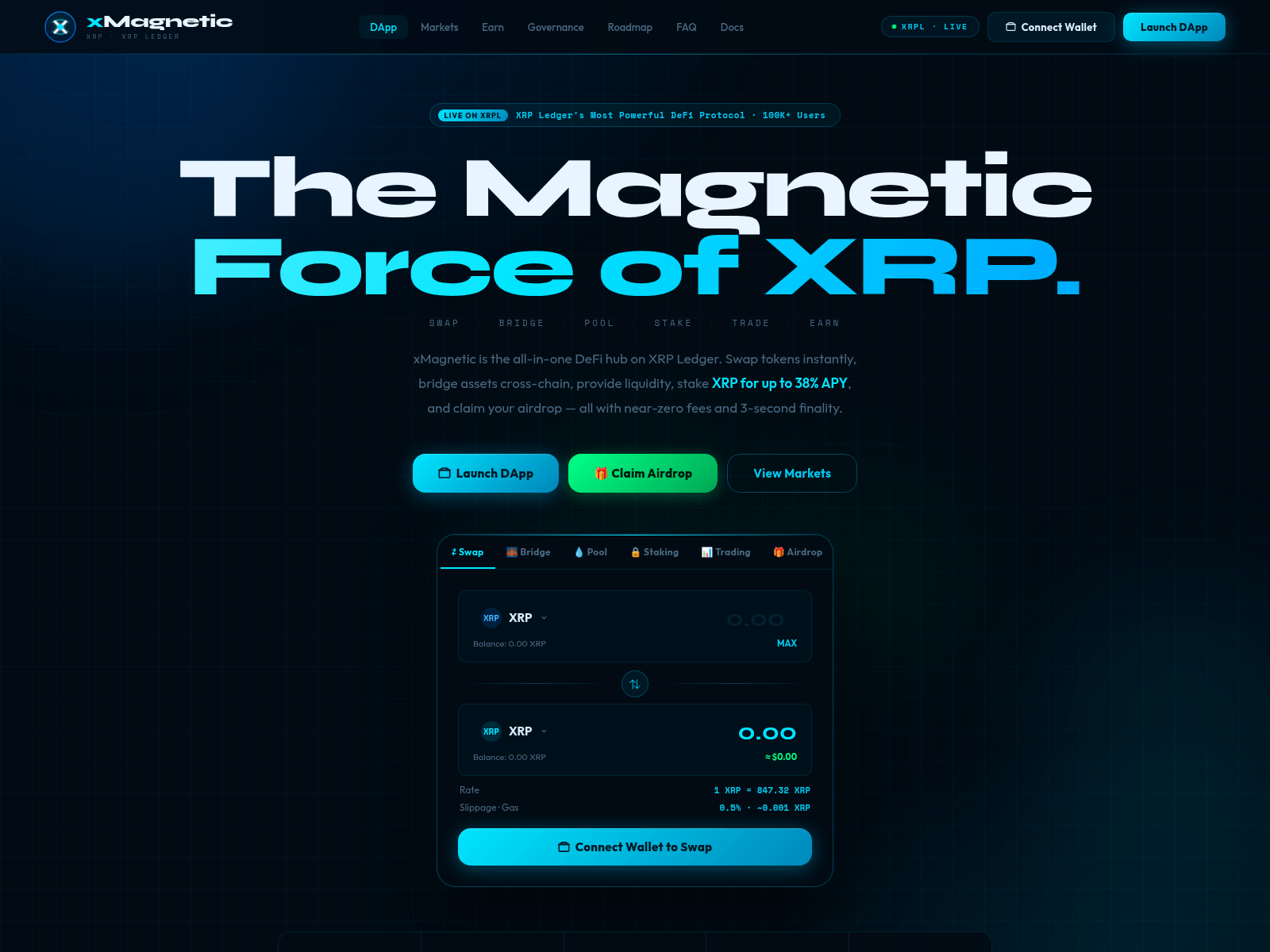 Screenshot of xrpmagnetic.org