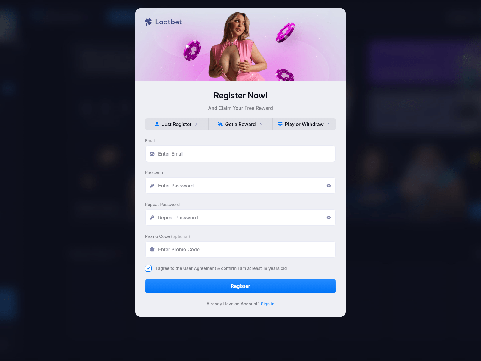 Screenshot of lootbet.live