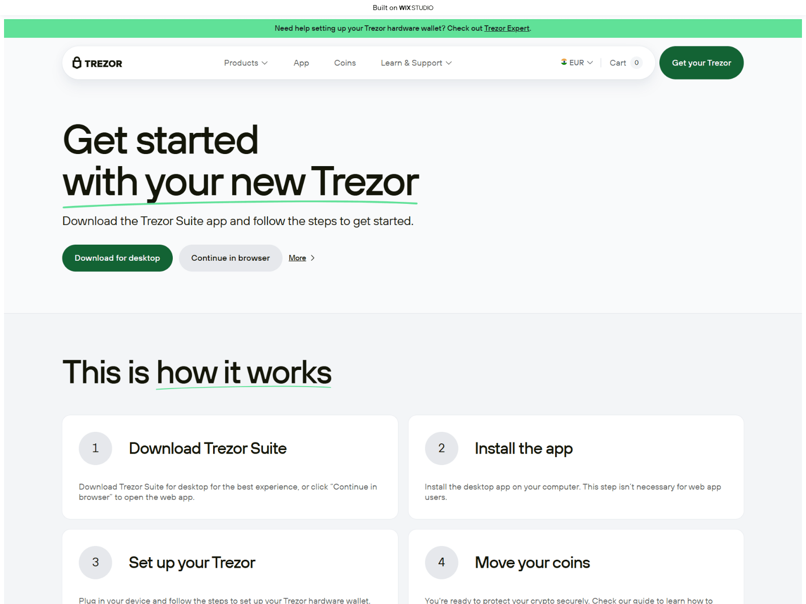 Screenshot of io-trezostarts.wixstudio.com