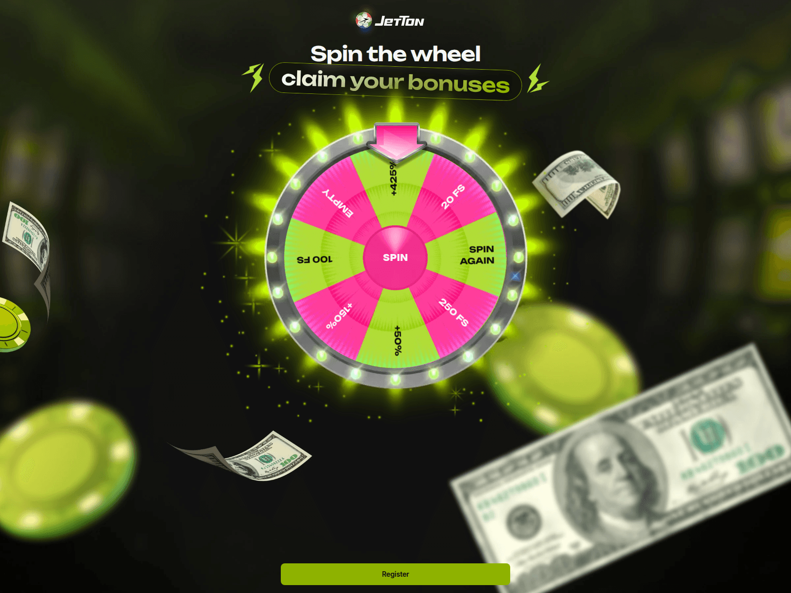 Screenshot of jet-wheel.xyz