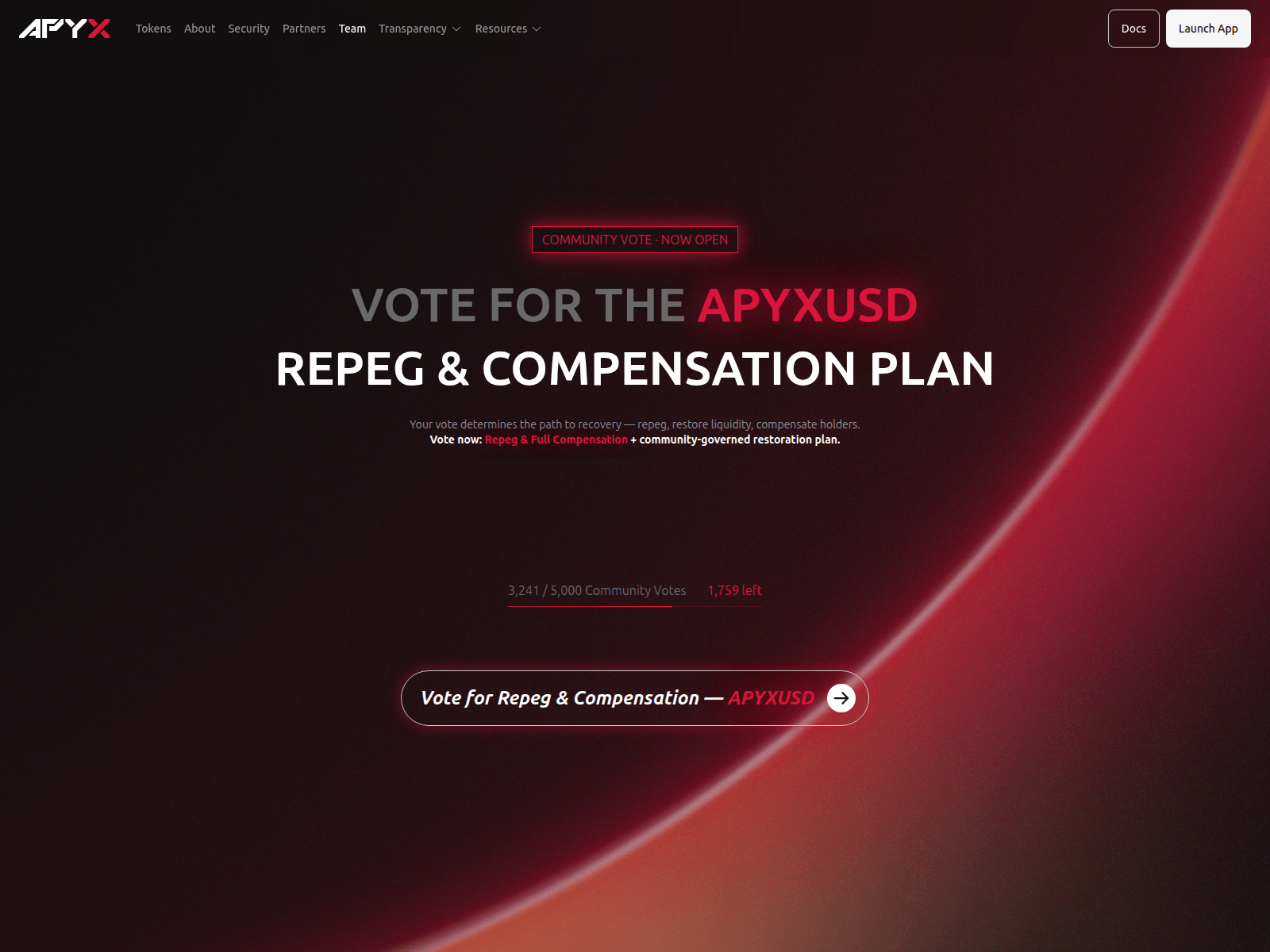 Screenshot of event-apyxfi.com