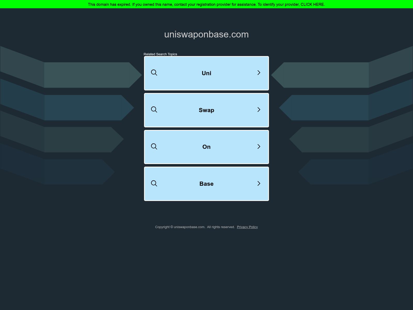 Screenshot of uniswaponbase.com