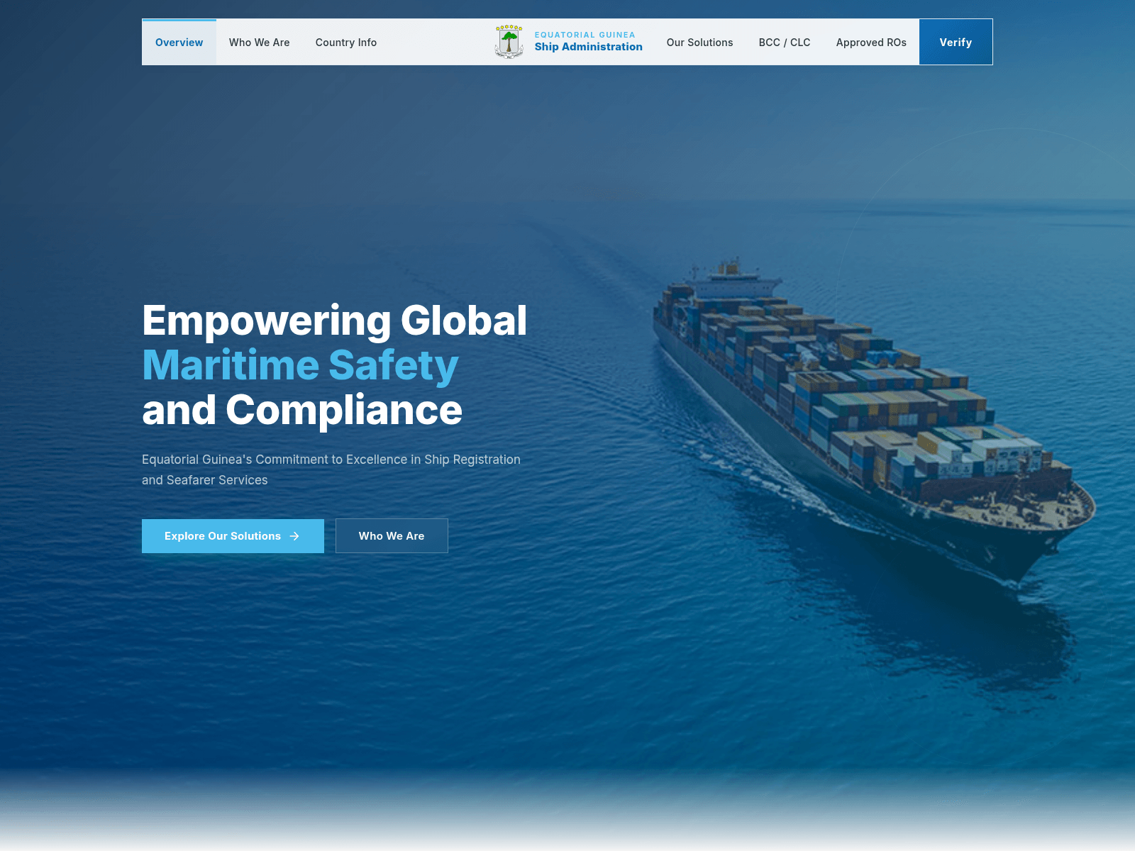 Screenshot of eqguinea-shipadmin.org