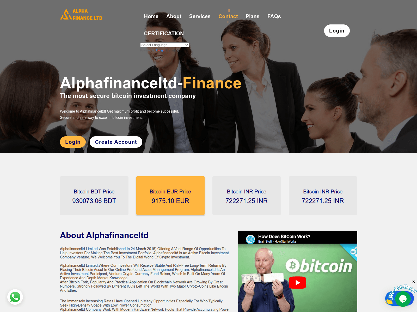 Captura de pantalla de alphafinanceplc.com