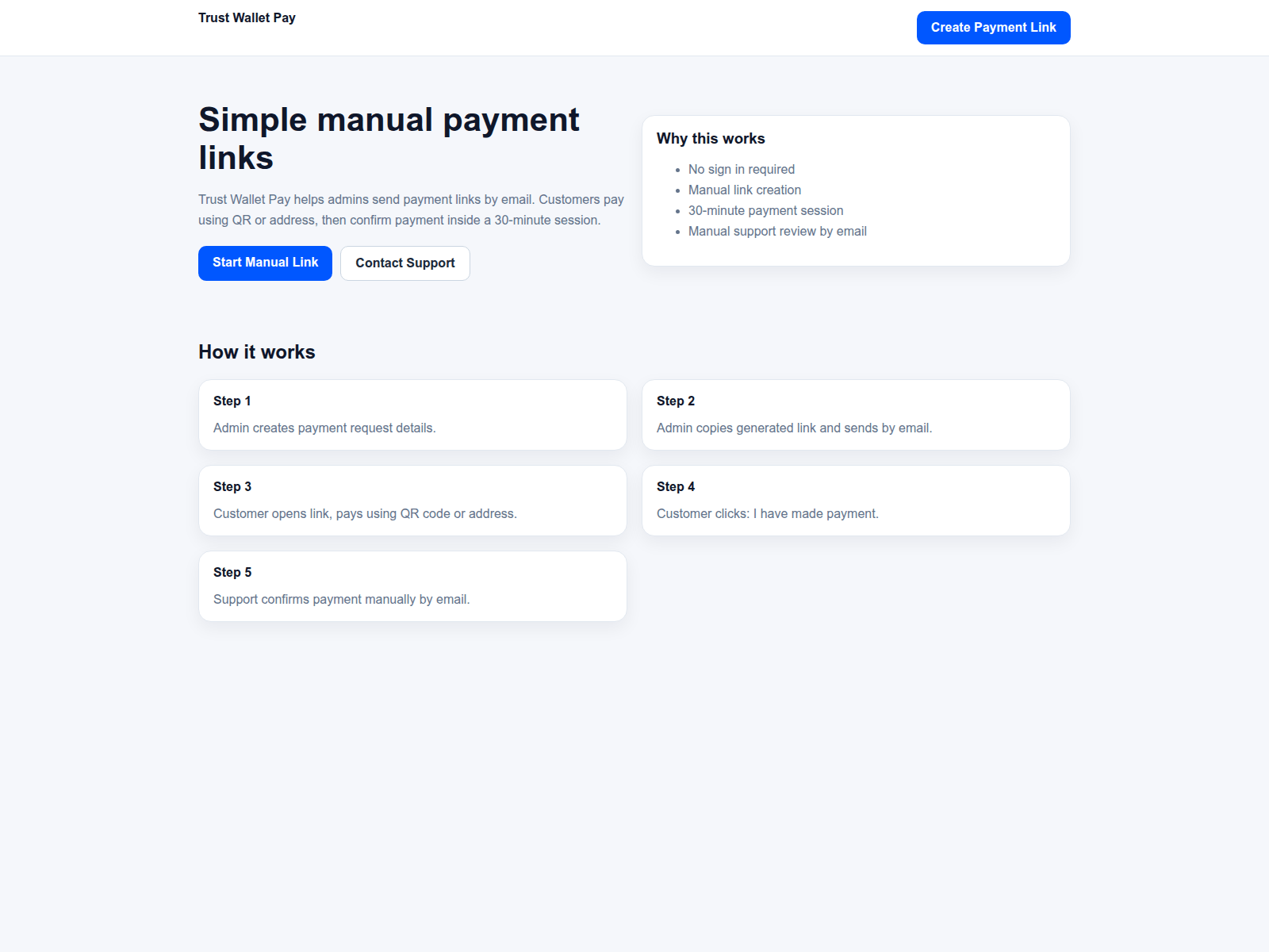 Screenshot of trust-wallet.company
