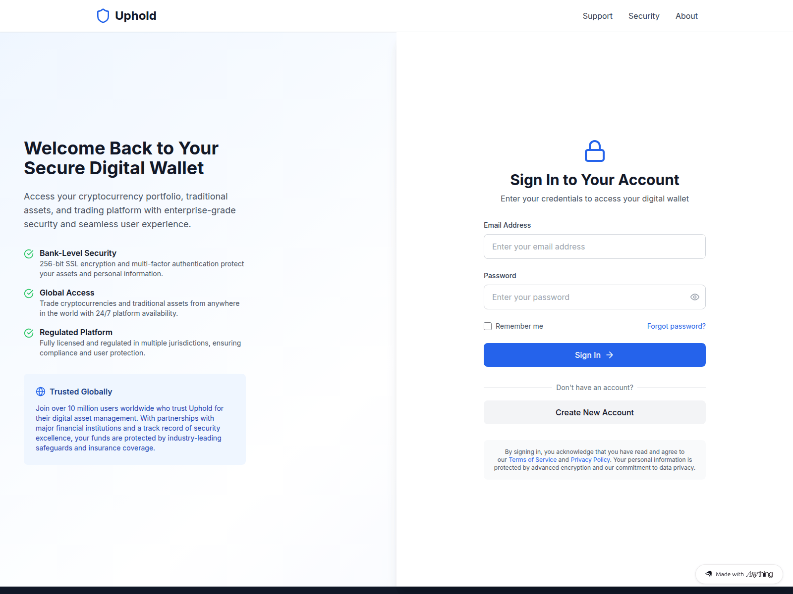 Screenshot of up-held-lggin-en-cloud.created.app
