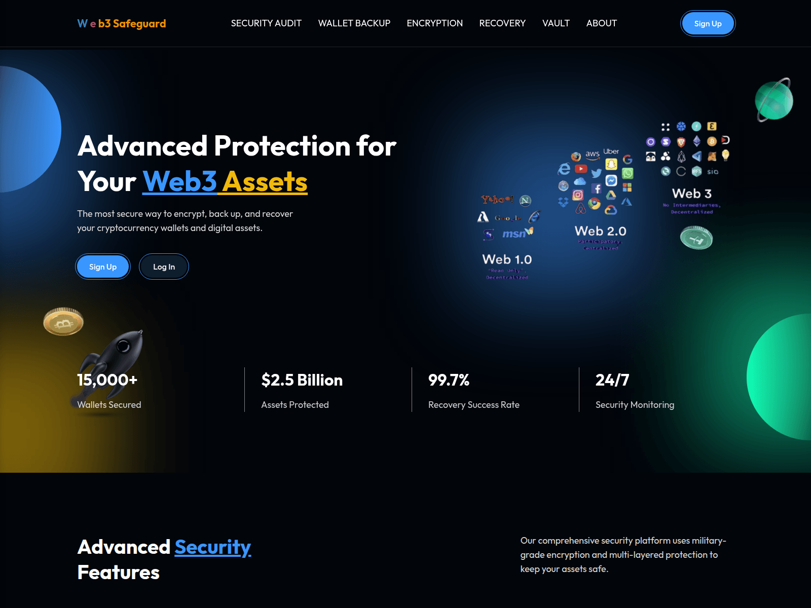 Screenshot of web3safeguard.com