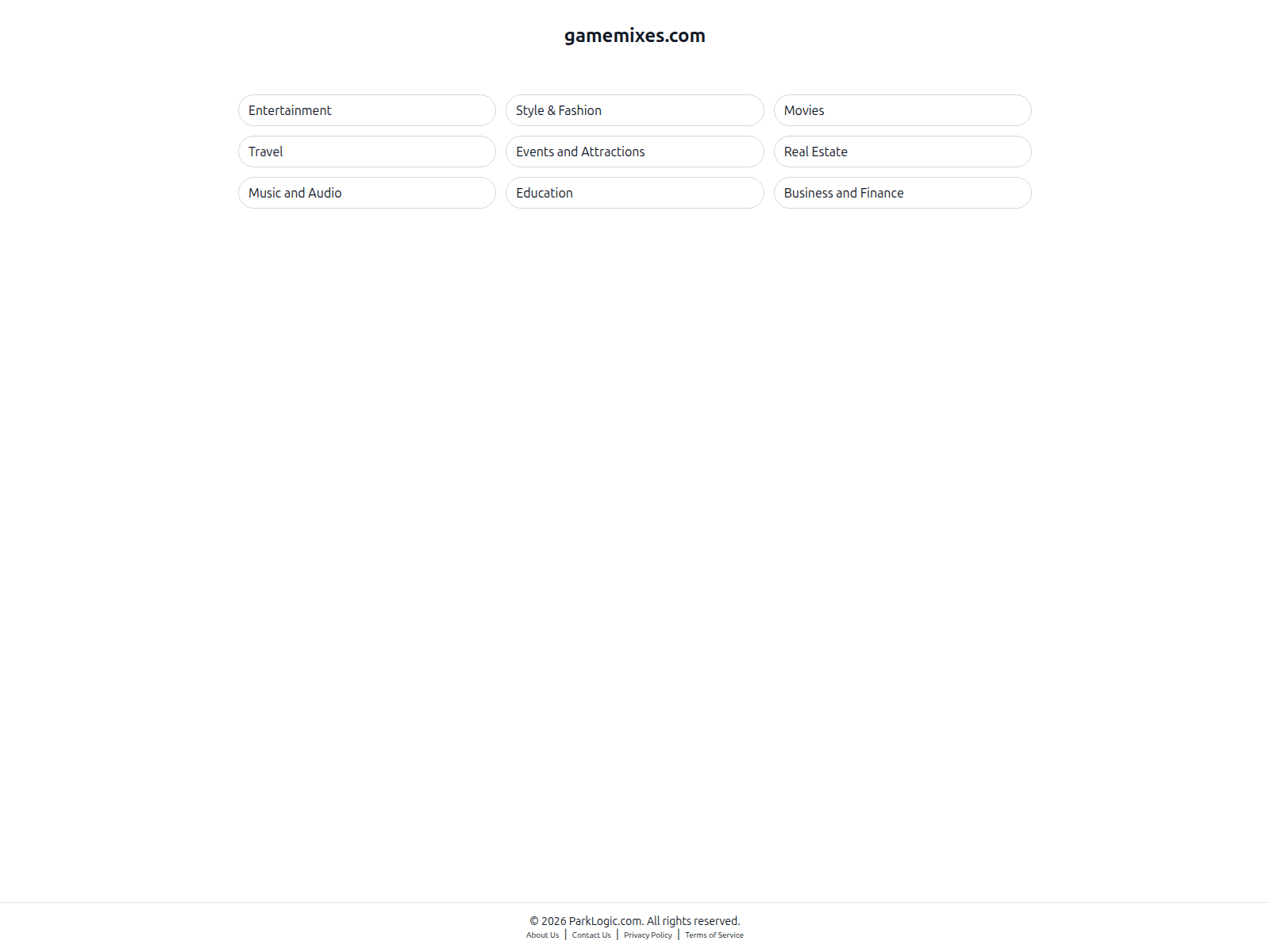 Screenshot of gamemixes.com