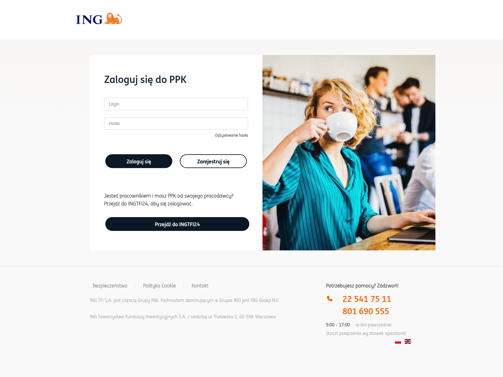 Screenshot of ppkonline.ingtfi24.pl