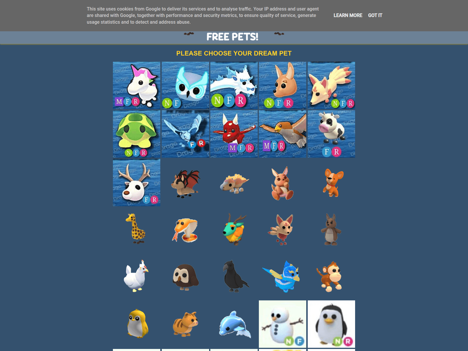 Screenshot of petsrblx.blogspot.com