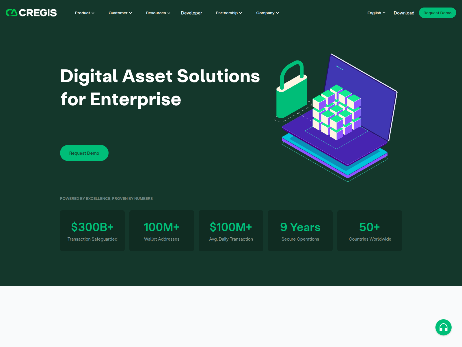 Screenshot of cregis.com