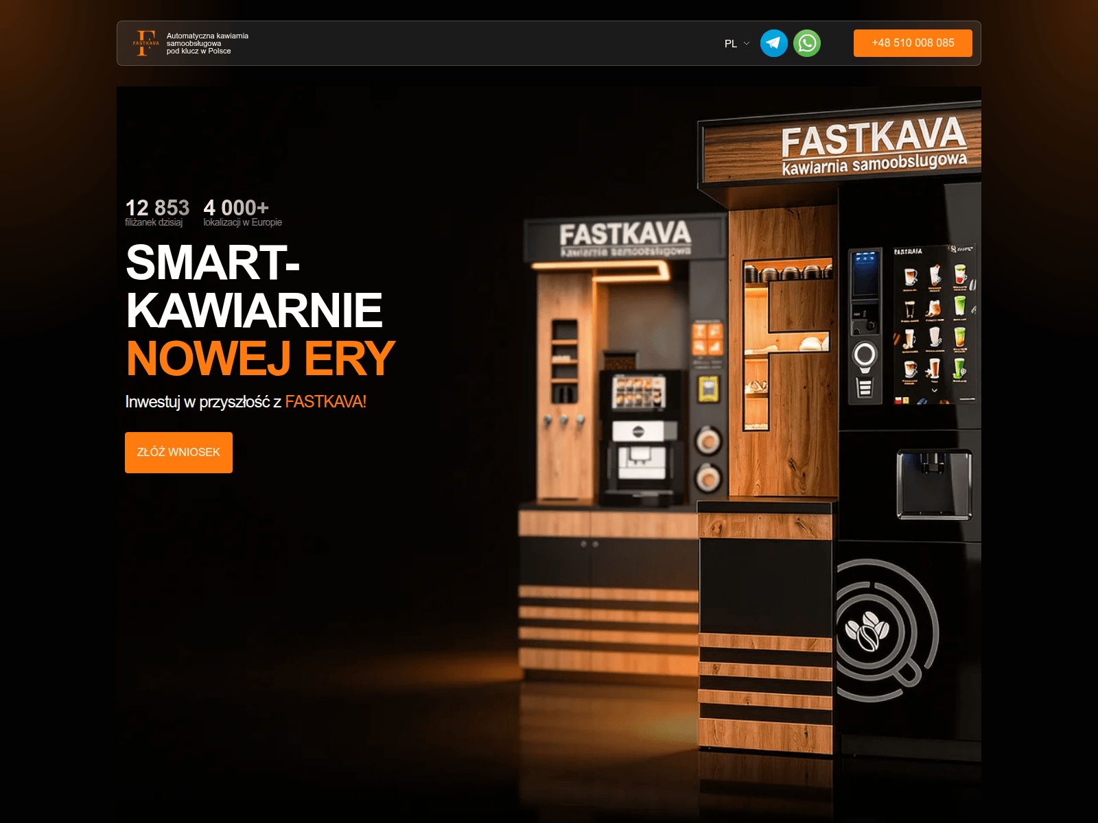 Screenshot of fastkava.com.pl