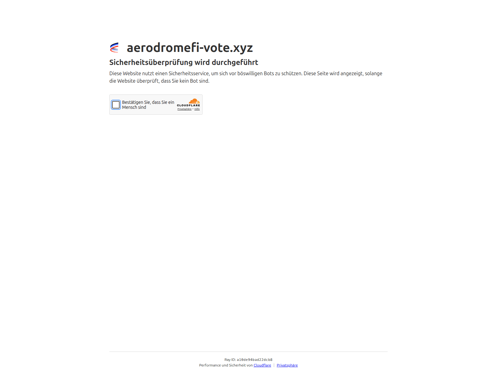 Screenshot of aerodromefi-vote.xyz
