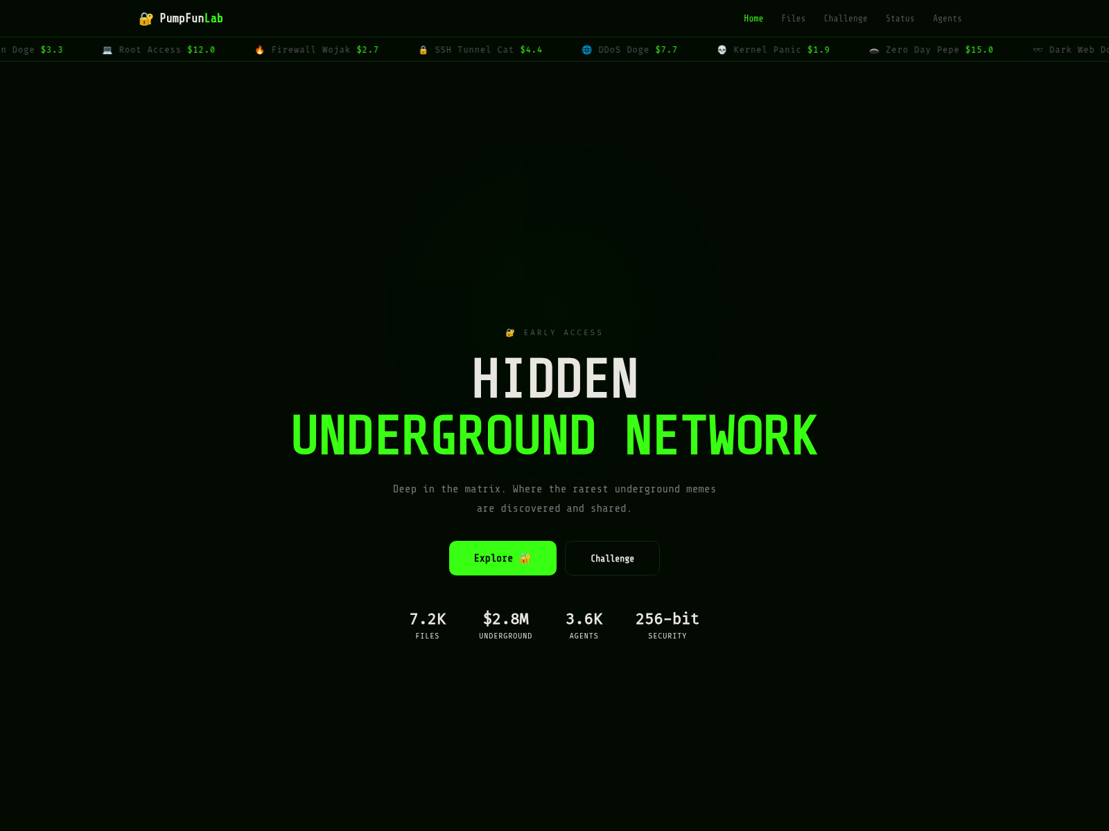 Screenshot of pumpfunlab.click