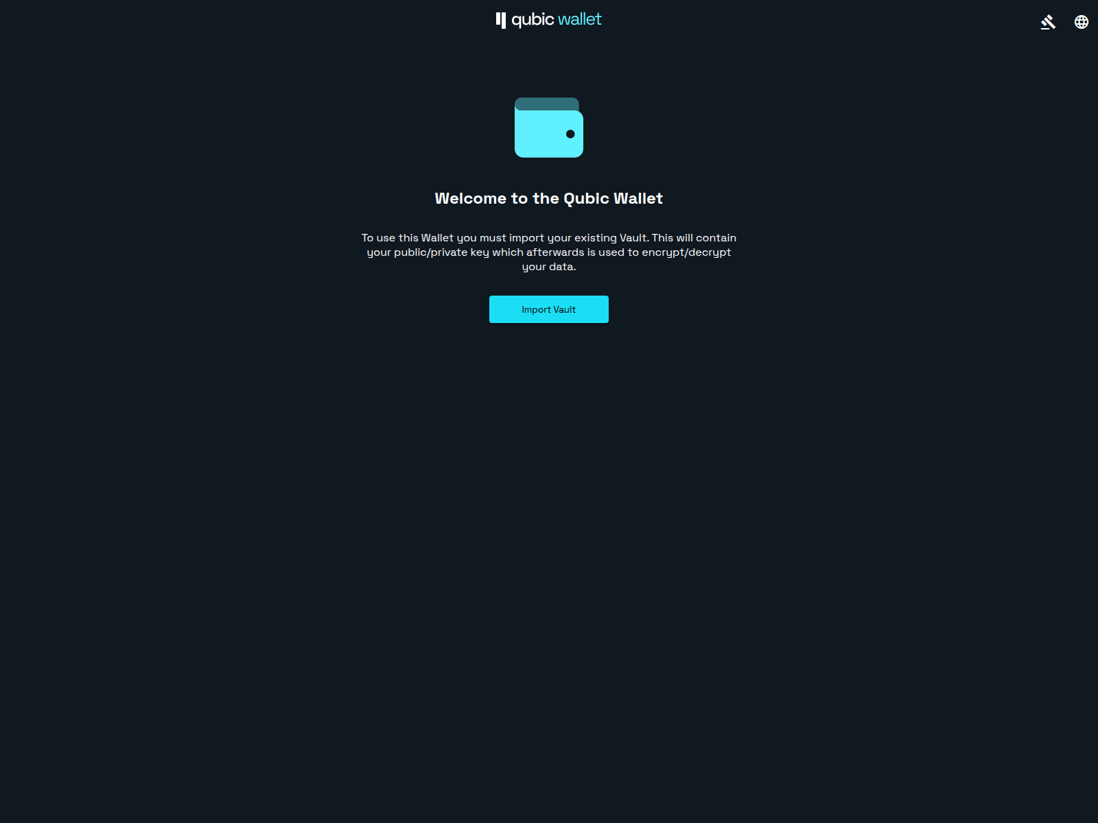 Screenshot of walletqubic.org