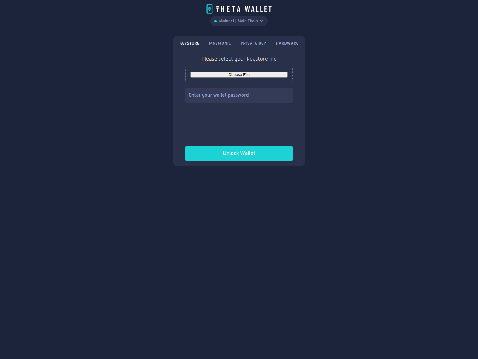 Screenshot of walletthetatoken.org