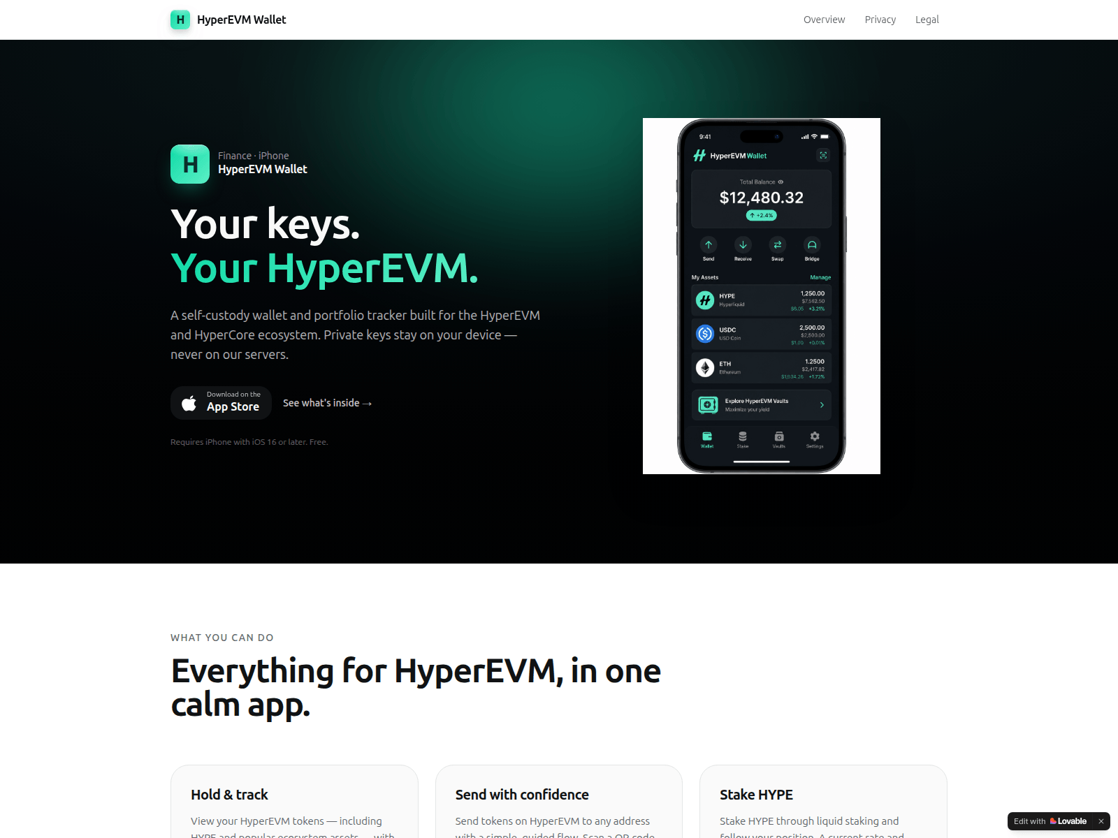 Screenshot of hypercorewallet.com