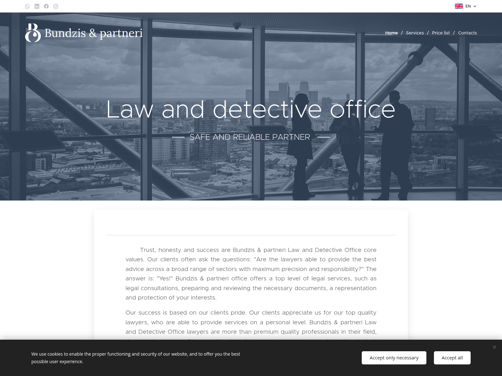 Screenshot of abjurists.com