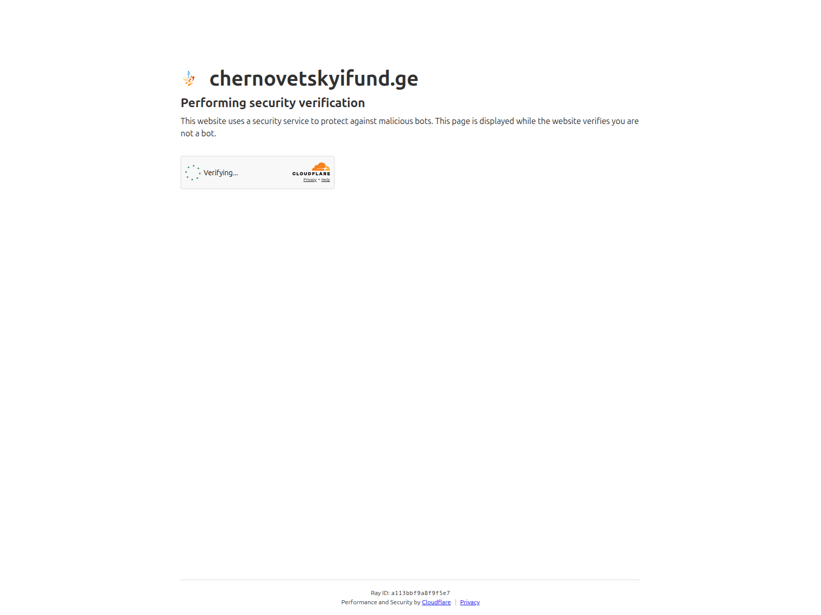 Screenshot of chernovetskyifund.ge