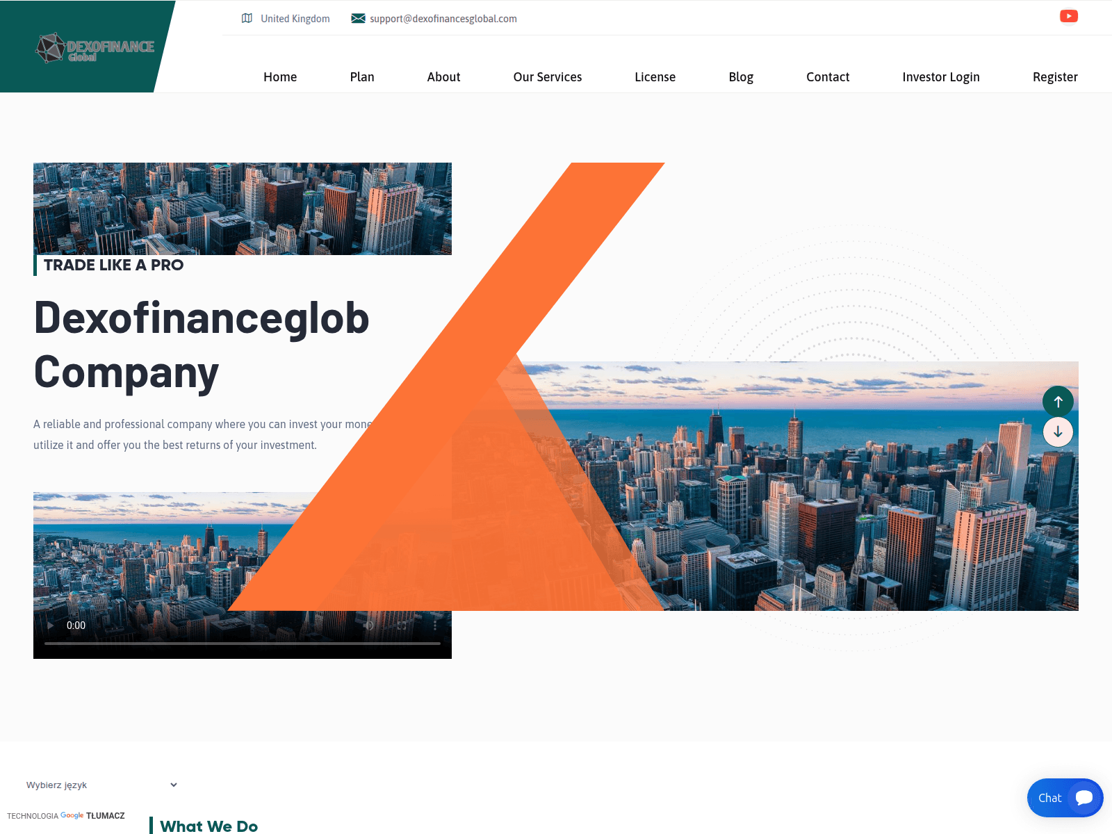 Знімок екрана dexofinancesglobal.com
