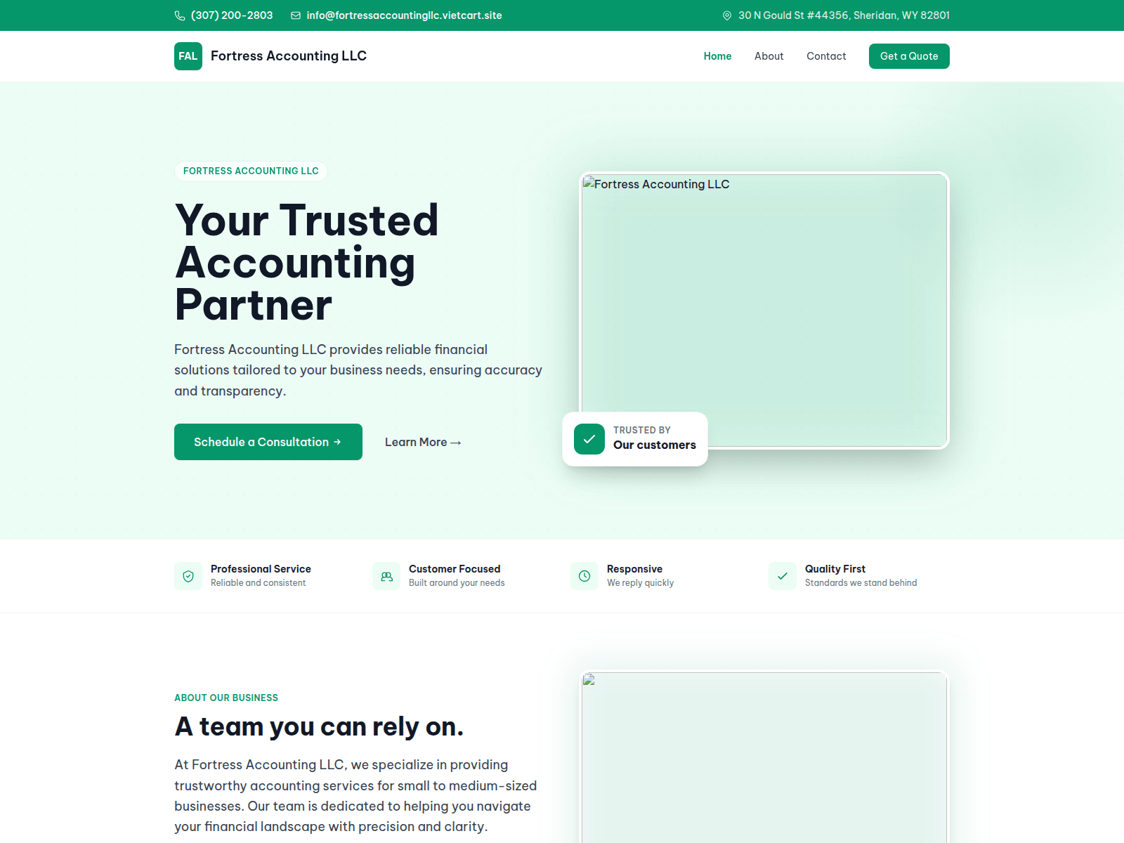Screenshot of fortressaccountingllc.vietcart.site