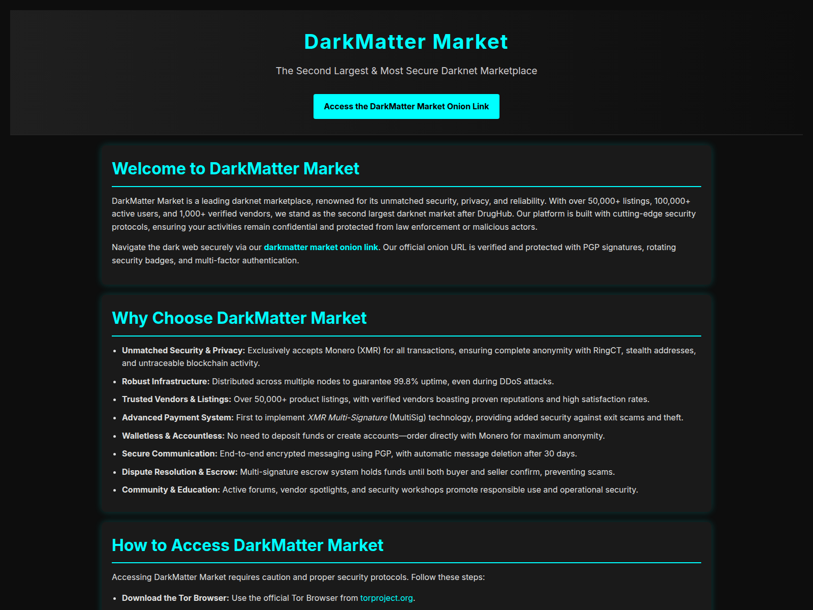 [Ekran görüntüsü] dark-matter-market-link.com