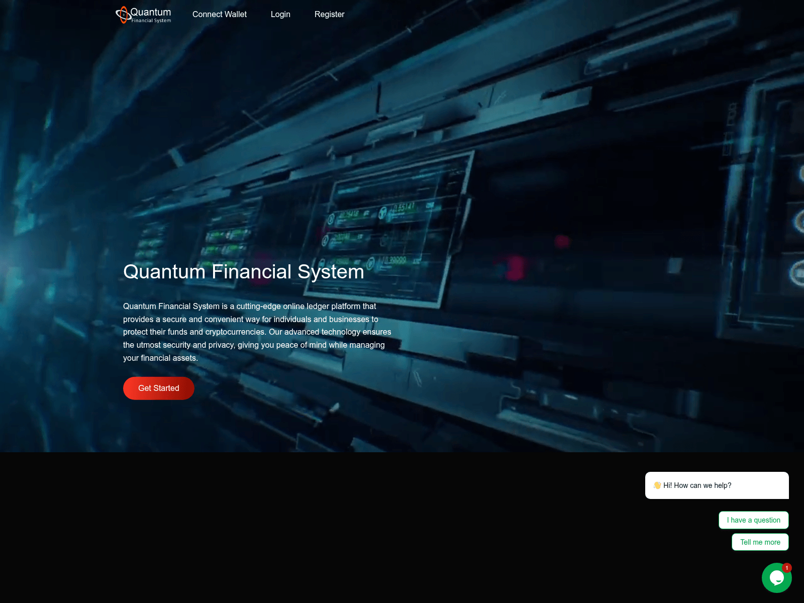Знімок екрана qfsglobal-ledger.com