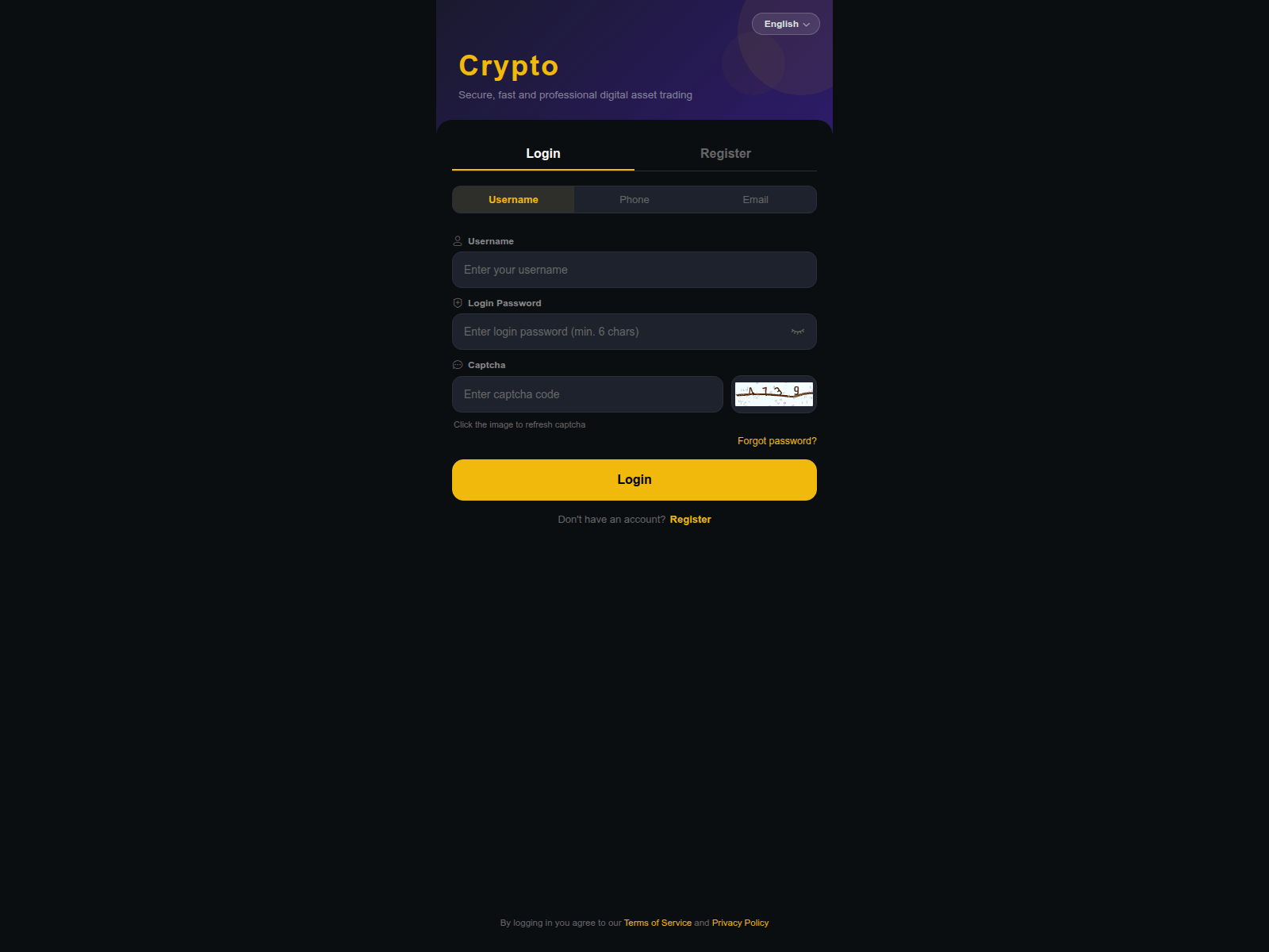 Screenshot von binuvusdt.com