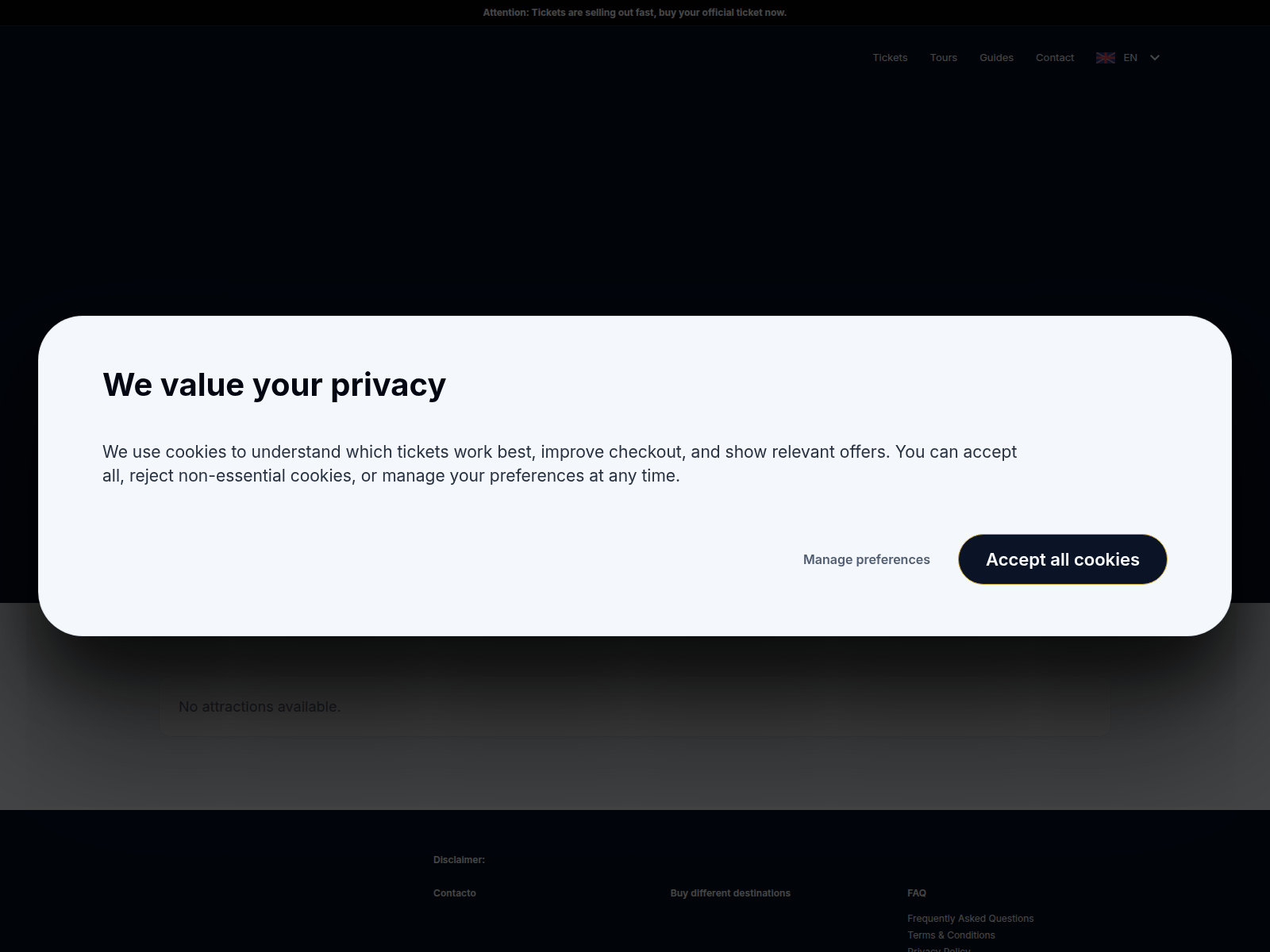 Screenshot of chateauversaillesticket.com