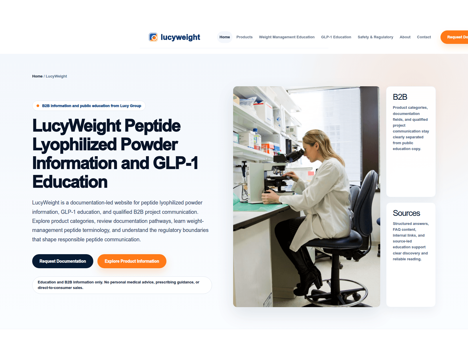 Screenshot of lucyweight.com