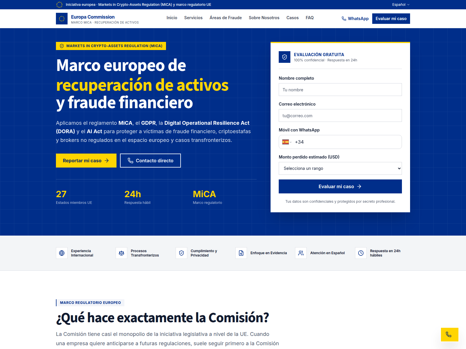 Screenshot of europacommission.com