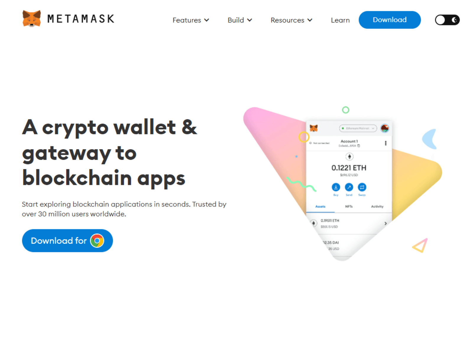 Screenshot of metaamasklogeen.webflow.io