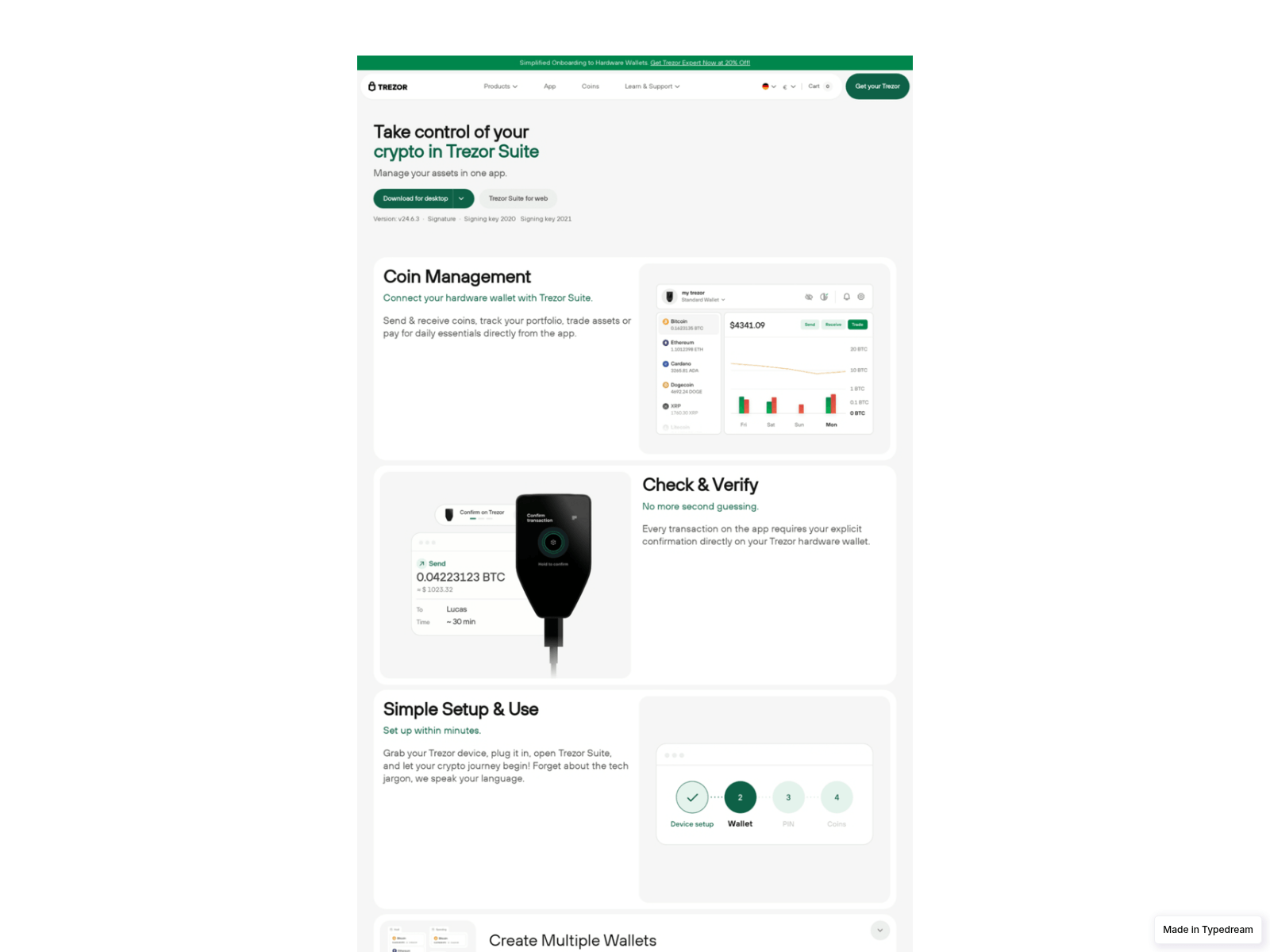 Screenshot of overview-en-treezor-us.typedream.app