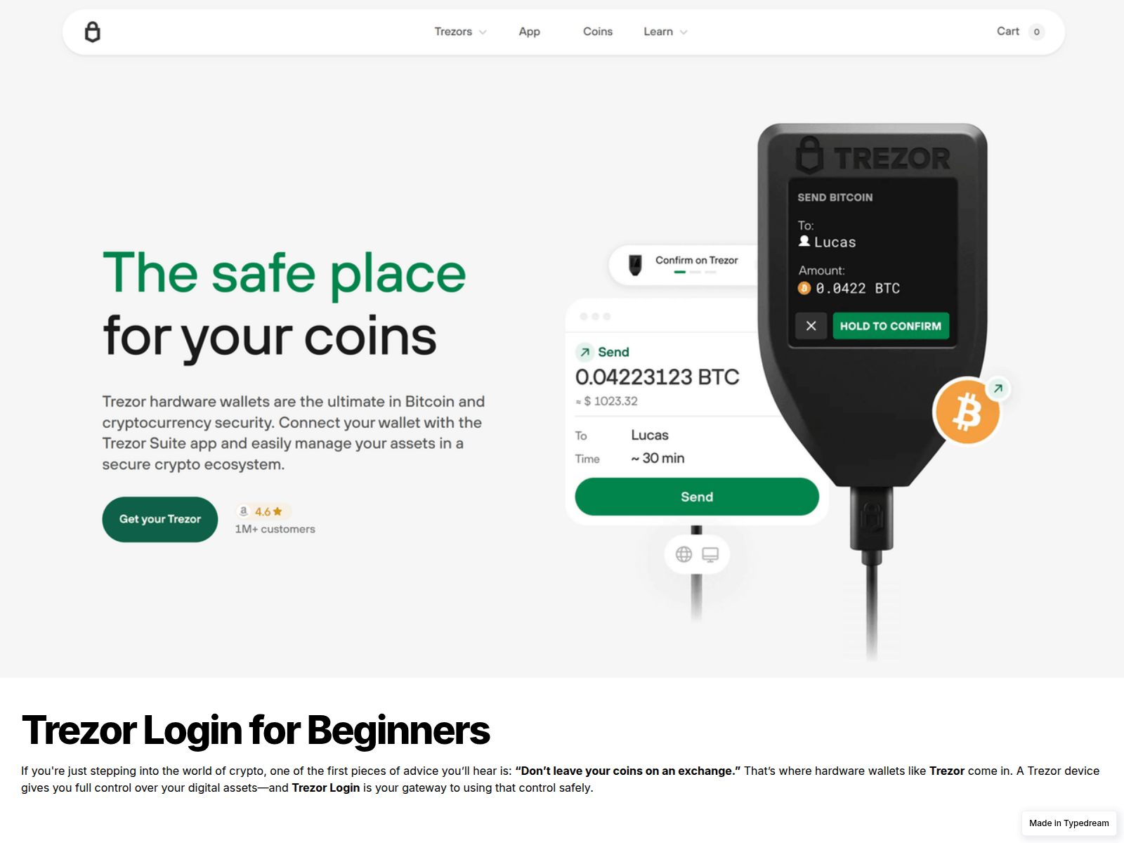 Screenshot of en-treezor-logins.typedream.app